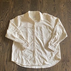 A New Day White Corduroy Button Down